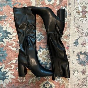 NWOT Steve Madden heeled knee high boots in black | Sz 8.5